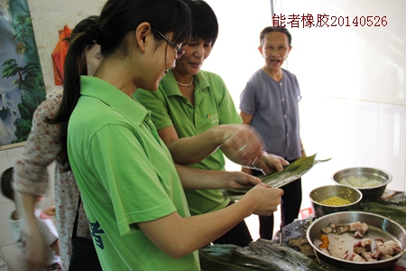 端午節，粽子送真情！能者橡膠不一樣